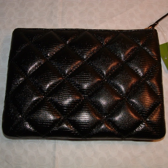 KATE SPADE BLACK QUILTED LITTLE GIA BAG NWT - Picture 2 of 5